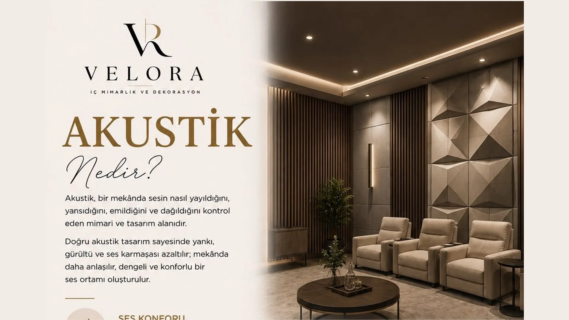 Akustik nedir? Sesi azaltmak değil, doğru tasarlamak