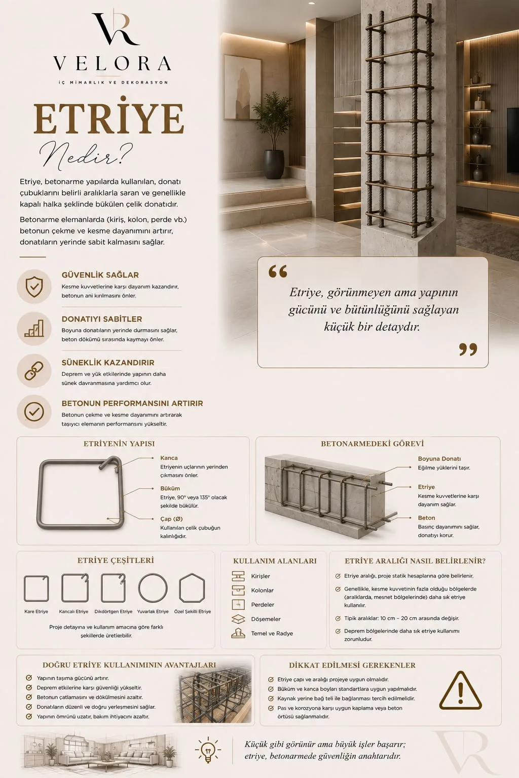 Etriye nedir? Kolonu bir arada tutan halka — Velora